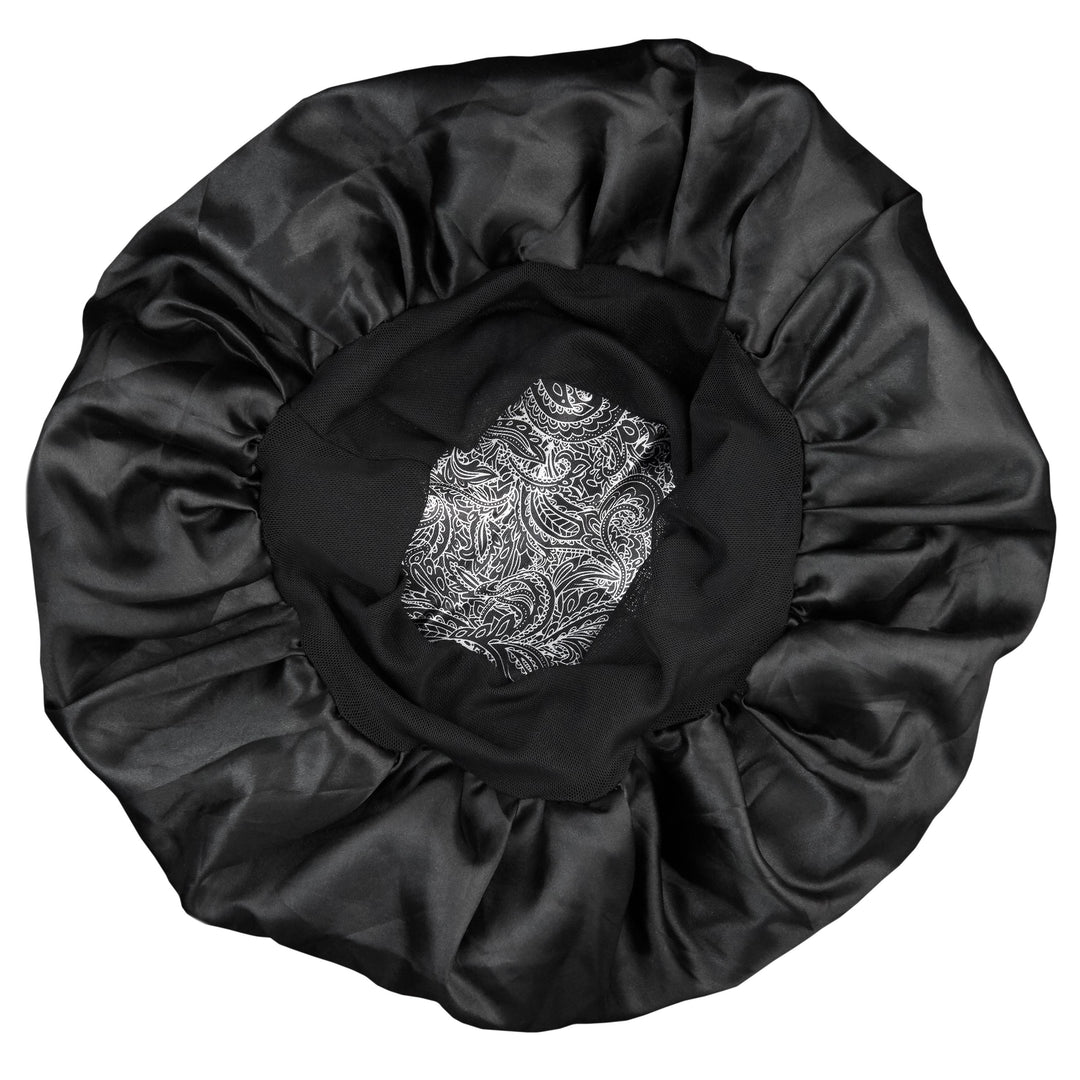 DOUBLE SATIN LINED CAPP- BLACK – Jenny Capp